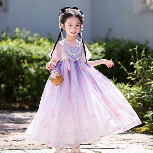 女童汉服2026新款日常可穿儿童古风古装夏季薄款小女孩超仙洋装