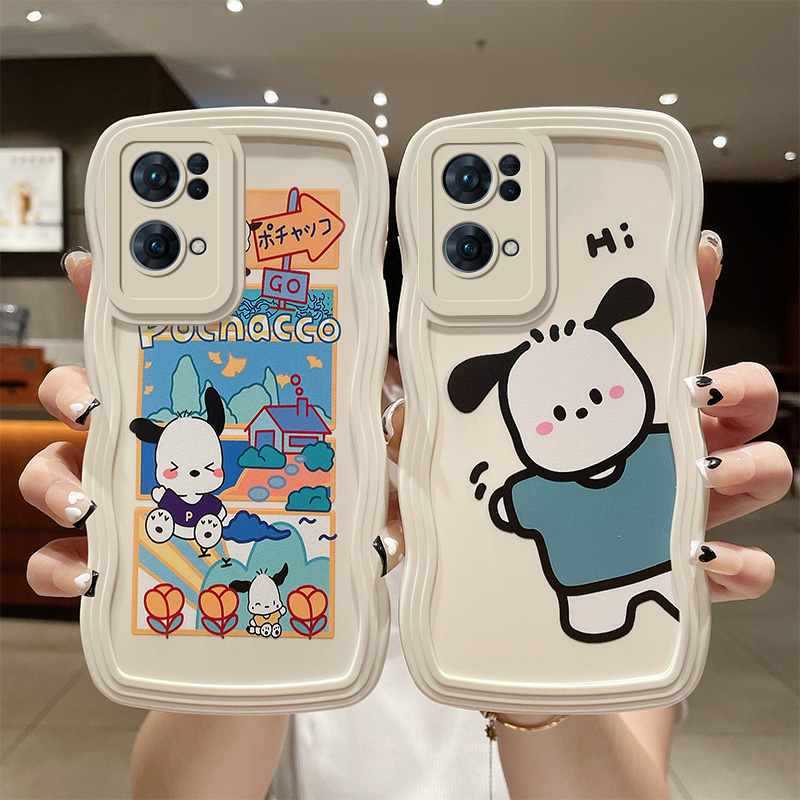 适用opporeno7手机壳卡通图案oppo新款reno7pro创意波浪边opopreno7pro防摔0ppreon七创意超萌oppreno7软壳 3C数码配件 手机保护套/壳 原图主图