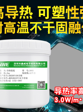 散热硅胶泥耐高温导热胶泥灰色导热泥传热凝胶散热绝缘腻子粘土易塑形降温手捏任意形状导热led散热泥巴白蓝
