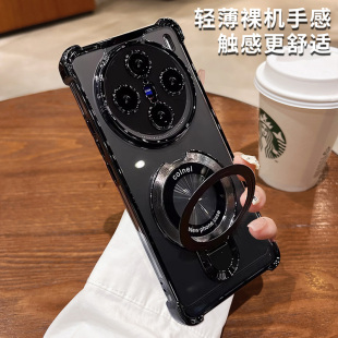 x900气囊防摔X80高级感x60镜头全包pro男x100s硅胶x70女金属支架x100ultra 磁吸适用vivo手机壳x100透明新款