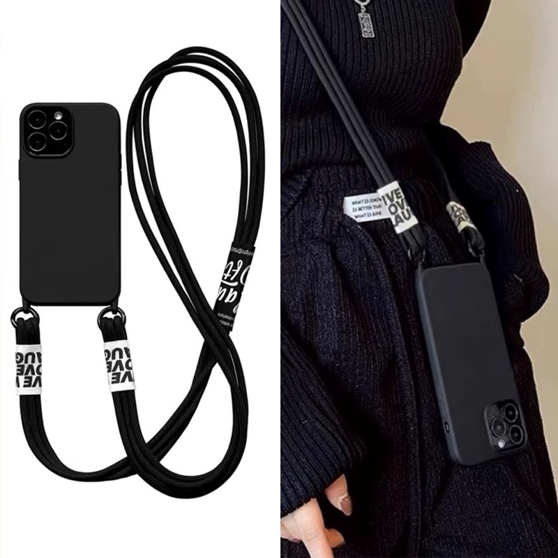 适用小众高级感气质黑手机壳