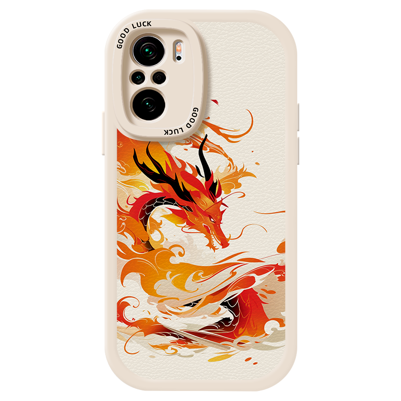 国潮适用红米note12手机壳note11硅胶11TPro腕带note10男女古风龙note8中国风12r支架Redmi新款11e防摔保护套