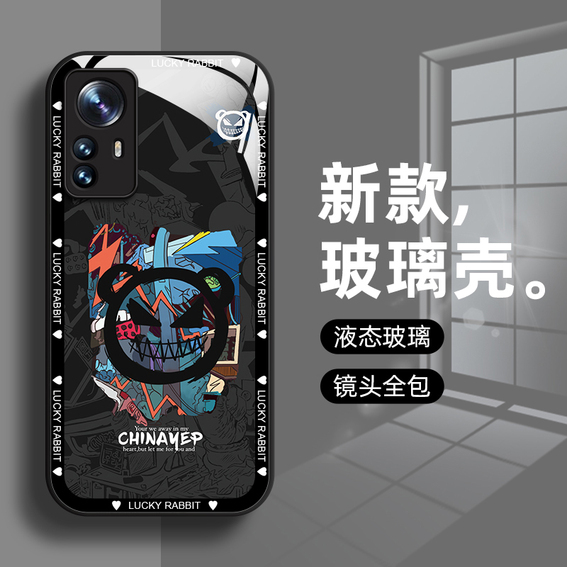 适用小米12s手机壳男新款mi13镜头全包Pro防摔11外壳十一二高级感12spro液态玻璃12x保护套Pro创意女潮暴力熊
