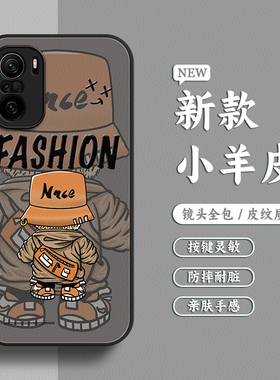 适用于红米k70手机壳k60新款Redmi直边壳k50Pro 潮note10男女11T小众k40全包黑色note12保护套Turbo高级感