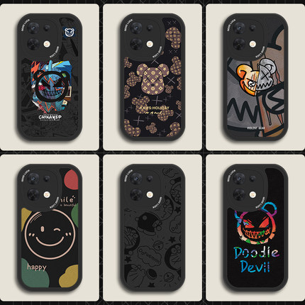适用OPPOreno8手机壳7se新款reno4男a53款a56软a57壳a11全包a36防摔a32女a8高级a93小羊皮a72暴力熊a95保护套