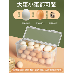 鸡蛋收纳盒冰箱用侧门放鸡蛋盒透明塑料保鲜盒挂面面条蛋架鸡蛋格