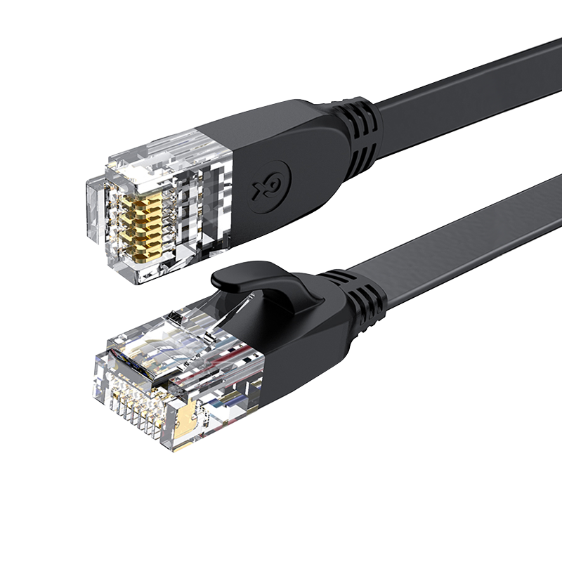 毕亚兹网线家用千兆六类高速路由器电脑连接宽带网络扁10/20/30米