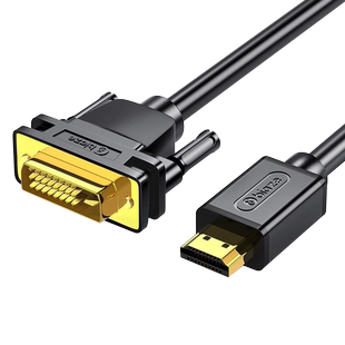 毕亚兹hdmi转dvi连接线4K高清笔记本外接电脑显示器屏幕转换接头