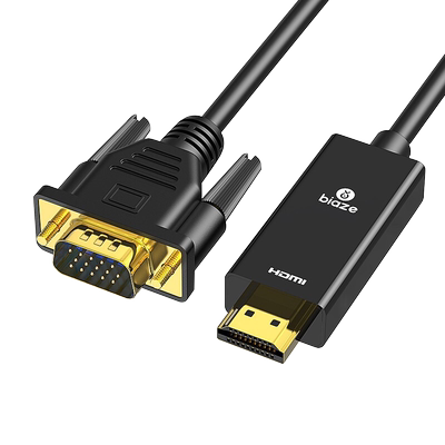 毕亚兹hdmi转vga线带音频供电
