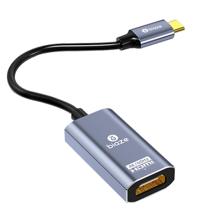 毕亚兹typec转hdmi母头4K高清转换器接头手机电脑电视同屏适用笔记本ipad平板外接显示器投影仪4K投屏连接线