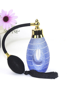 复古挤捏气囊喷雾瓶香水瓶美妆水补水分装玻璃瓶酒柜摆件装饰工艺