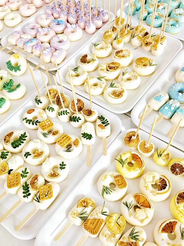 甜品台棒棒糖棍雪糕棍推推乐蛋糕装饰DIY棒棒糖材料甜品台材料B