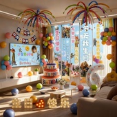 疯狂动物城生日布置气球派对挂布条幅6周岁兔子警官朱迪场景装 饰8