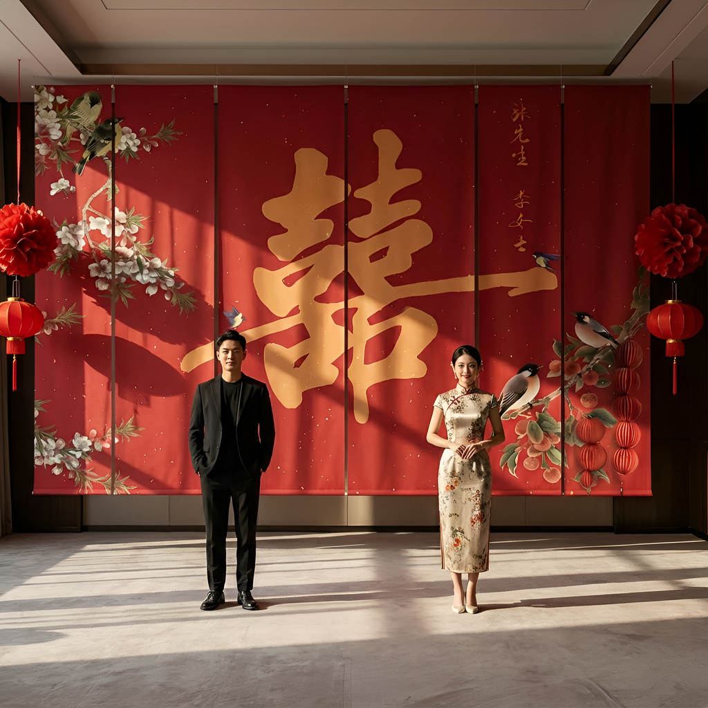 订婚宴挂布氛围装饰结婚礼婚房条幅高级感场景布置背景墙小众简约,节庆用品/礼品,气球,淘宝优惠券,粉丝福利购,淘宝优惠卷