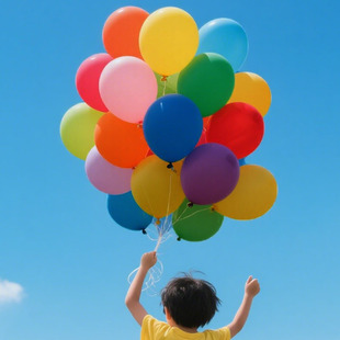 气球儿童无毒无味安全加厚汽球宝宝早教防爆婴儿生日飘空彩色拍照