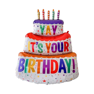 卡通生日蛋糕气球场景布置装饰男孩女孩儿童无毒无味10周岁氛围感