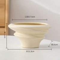 White Phalaenopsis flower pot with a light luxury and high-end feel. Home ceramic assembly flower pot. High-end orchid special flower pot with free shipping thumbnail 5