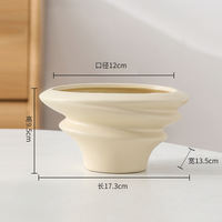 White Phalaenopsis flower pot with a light luxury and high-end feel. Home ceramic assembly flower pot. High-end orchid special flower pot with free shipping thumbnail 4