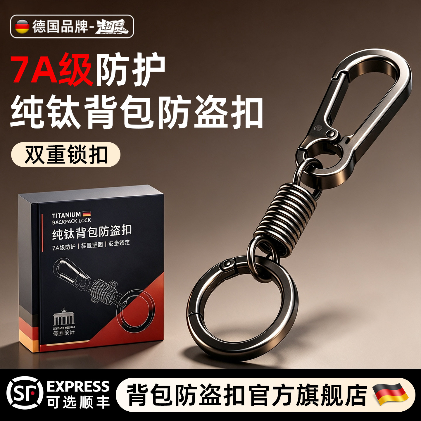 7A级防护欧旅背包防盗扣安全升级图片