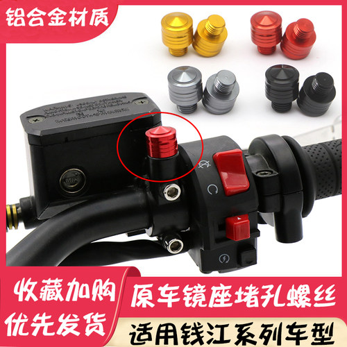 赛600/250/350后视镜堵孔螺丝追600/350/700闪300S装饰螺丝帽孔堵