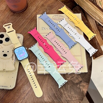 趣味西高地波点适用iwatchs11/10苹果手表表带SE硅胶Applewatchs9