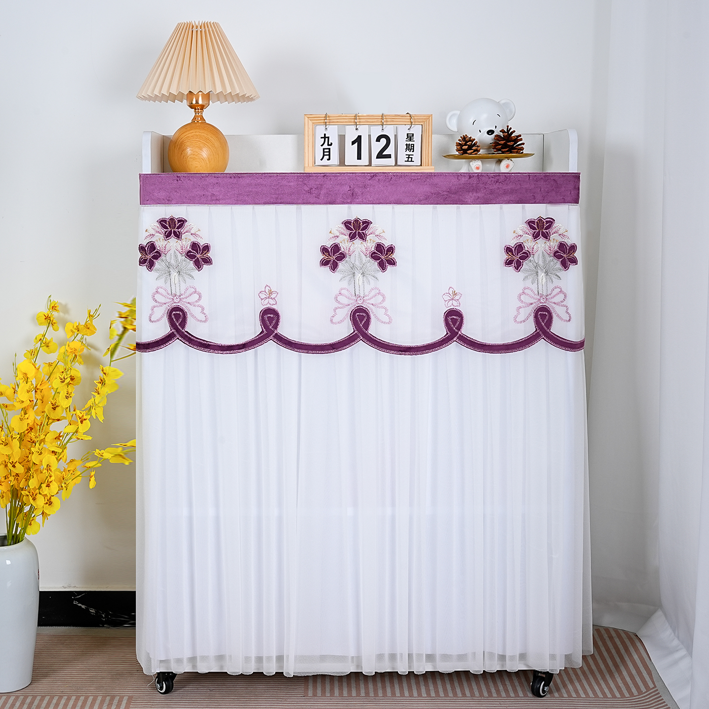 免打孔 精美刺绣