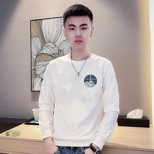 秋季潮牌男士外套网红同款圆领卫衣精神小伙嘻哈潮流长袖套头上衣