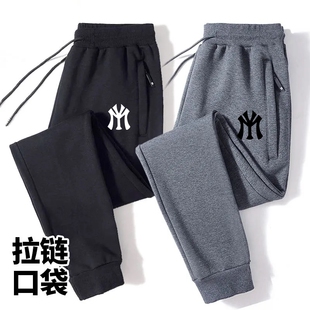 港风休闲裤男春夏季宽松大码韩版潮流嘻哈潮牌九分束脚情侣运动裤