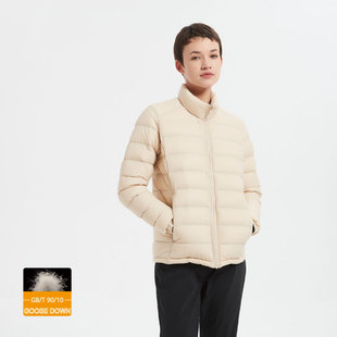 JORDON桥登防风保暖内胆90灰鹅绒羽绒服女