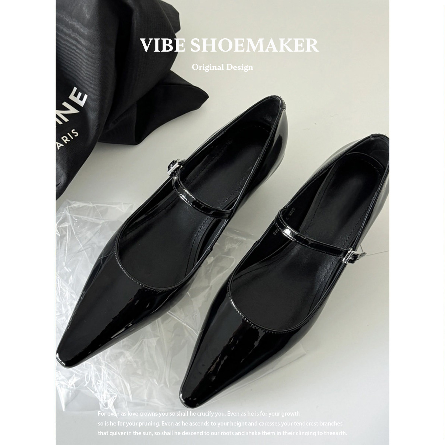 牛皮版~5CM复古内增高玛丽珍鞋漆皮尖头单鞋2026新款一字扣高跟鞋,女鞋,玛丽珍鞋,淘宝优惠券,粉丝福利购,淘宝优惠卷