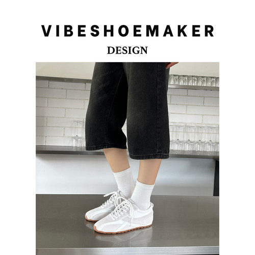 复古小众设计增高德训鞋阿甘鞋女