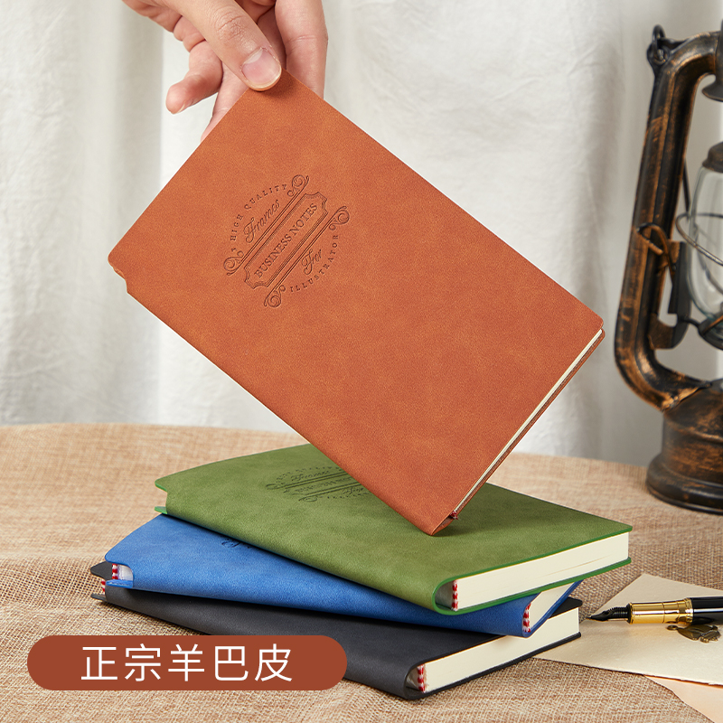 a6笔记本子口袋随身携带小本子商务办公软皮工作记事本定制可印logo加厚简约日记本文艺精致随手记单词记录本