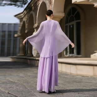 旅游拍照好看 裙高级感渡假风出片连衣裙海边气质收腰到脚踝长裙