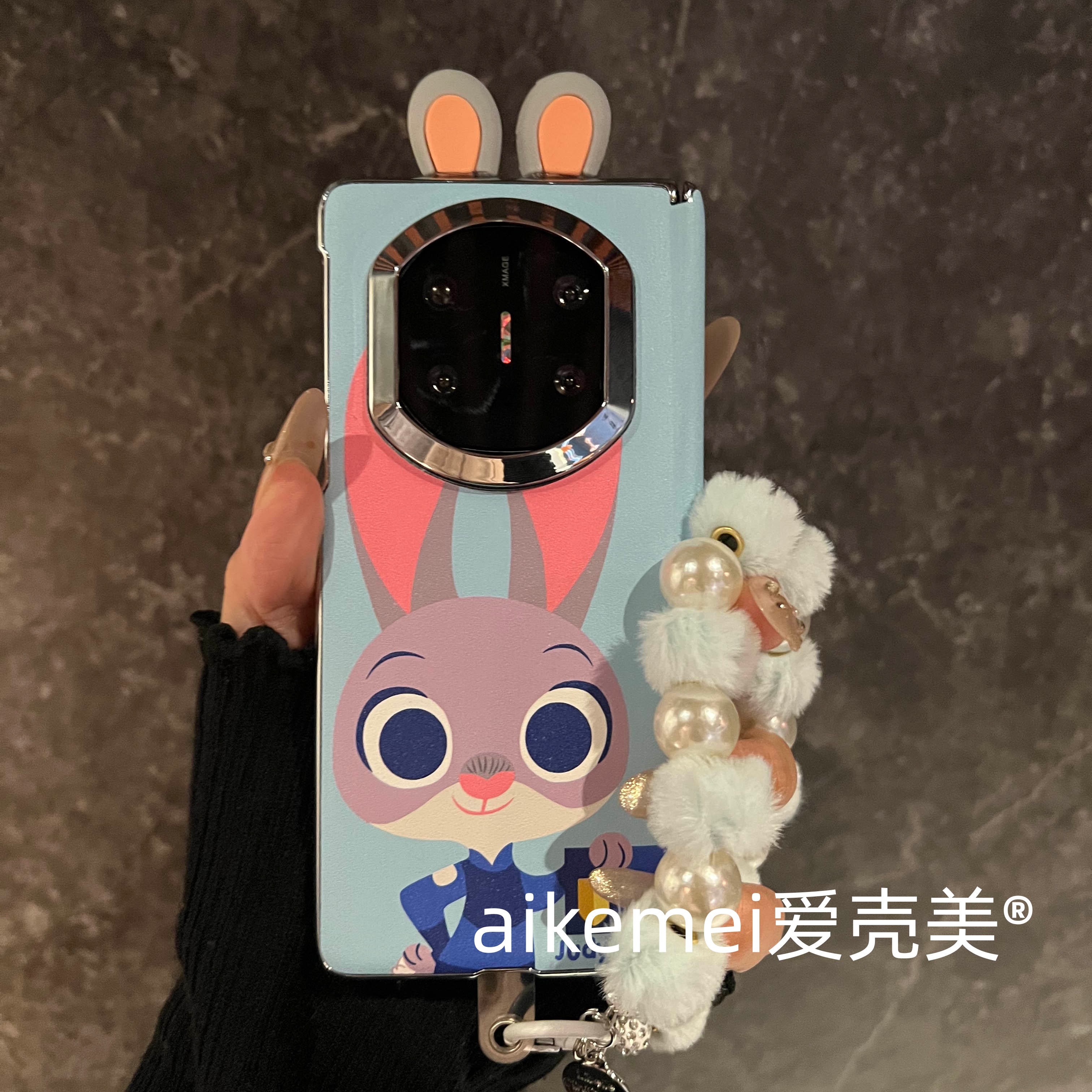 狐狸兔子适用华为mateX7手机壳