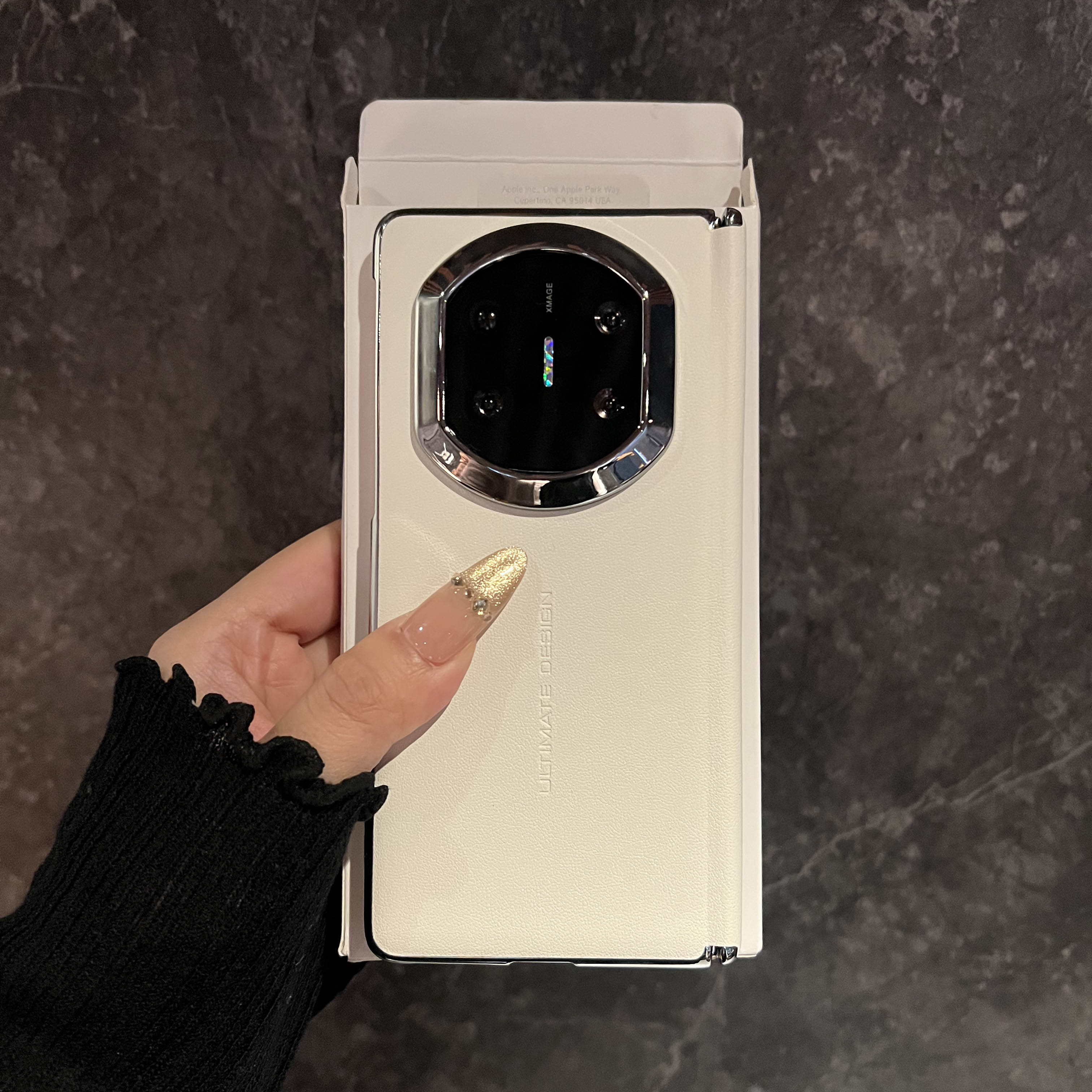 电镀素皮适用华为mateX7手机壳