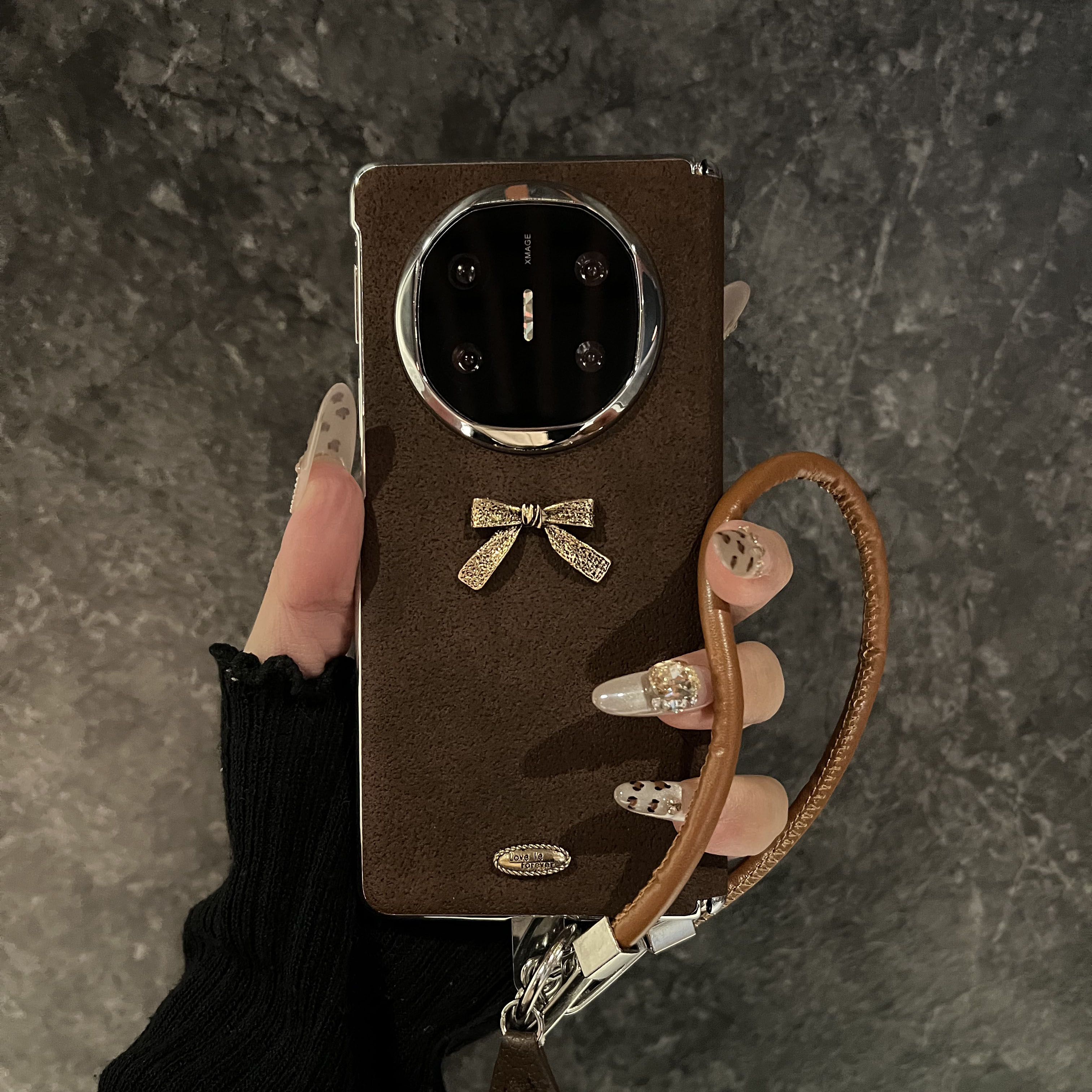 复古蝴蝶结适用华为matex6手机壳