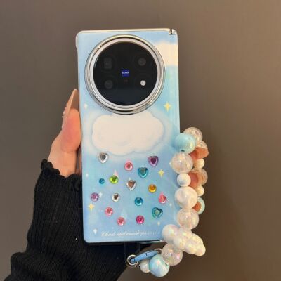 云朵雨滴适用vivoxfold5手机壳