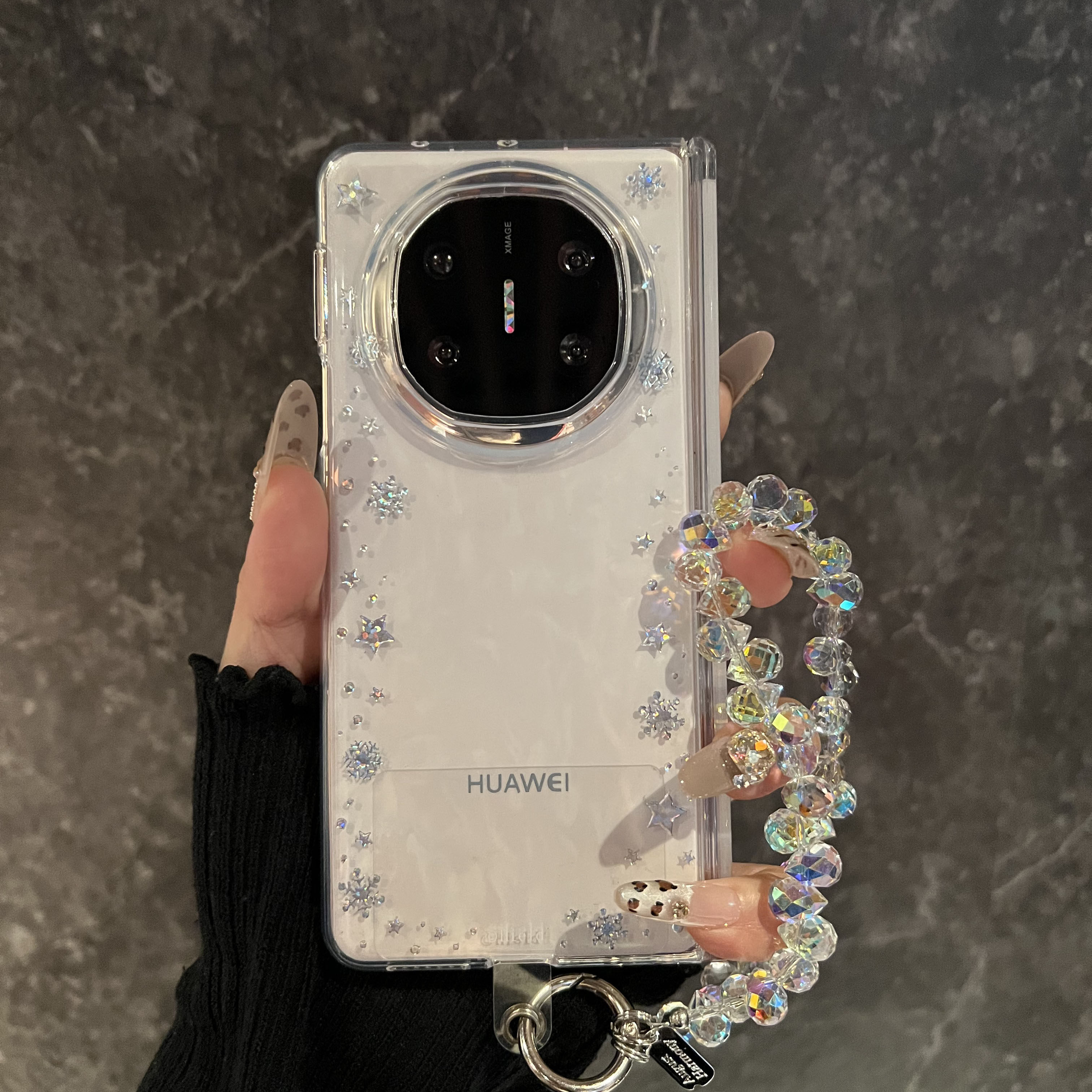 星星雪花适用华为matex6手机壳