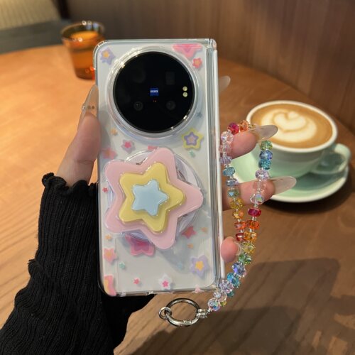彩色星星适用vivoxfold6手机壳