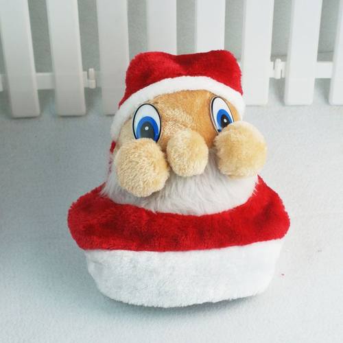 圣诞帽成人儿童短毛绒红帽