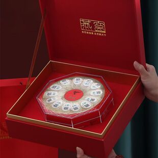 新款溯源码燕窝包装盒高档燕盏礼盒250g加厚亚克力透明圆盒空盒