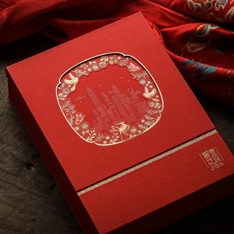 繁华三拼四宝燕窝虫草海参礼品盒空盒陈皮羊肚菌干贝鲍鱼包装盒