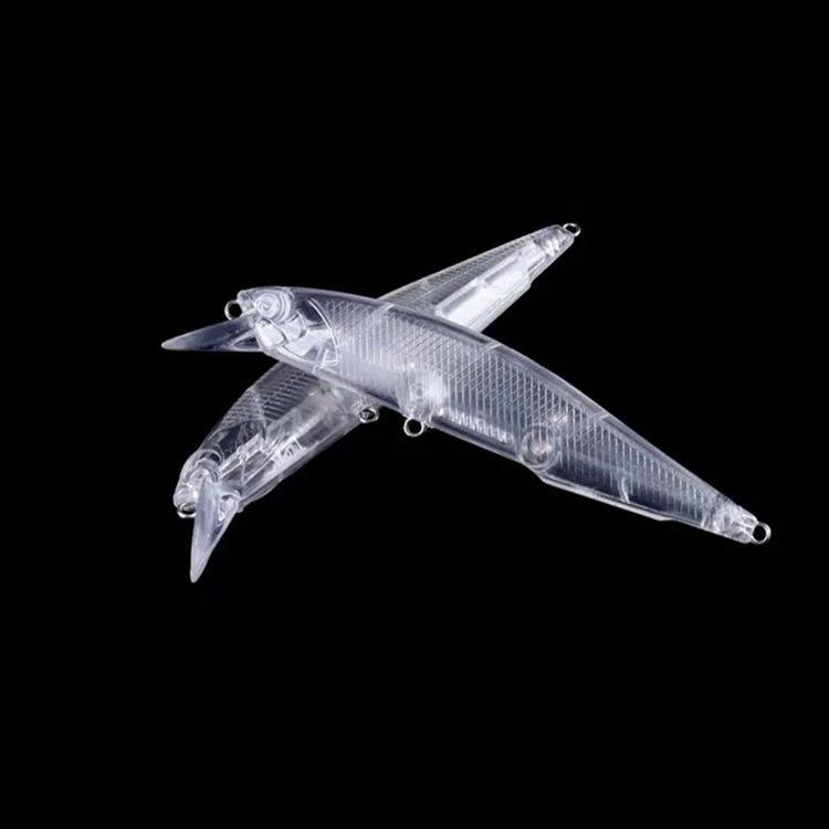 11.8g/11cm 日系浮水路亚饵米诺带噪音钢珠无涂装假饵鱼饵本体