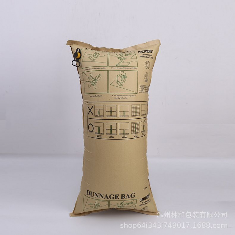 新款集装箱缓冲充气袋定制牛皮纸充气袋复合材料定做填充气袋