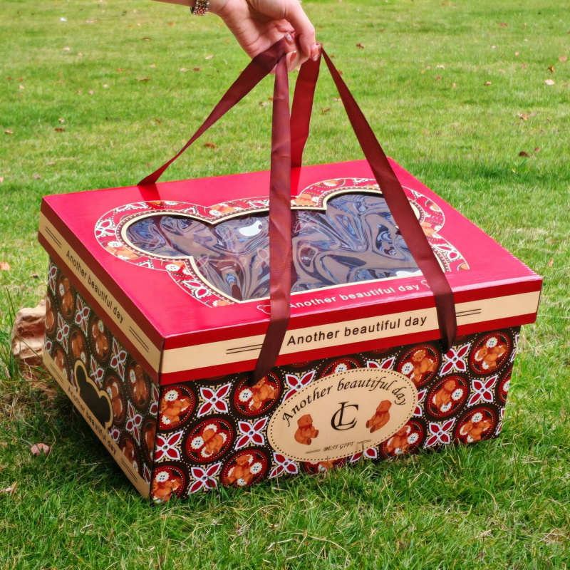 年货礼盒彩盒创意伴手礼零食大礼包高档特硬礼盒子礼盒包装盒新年