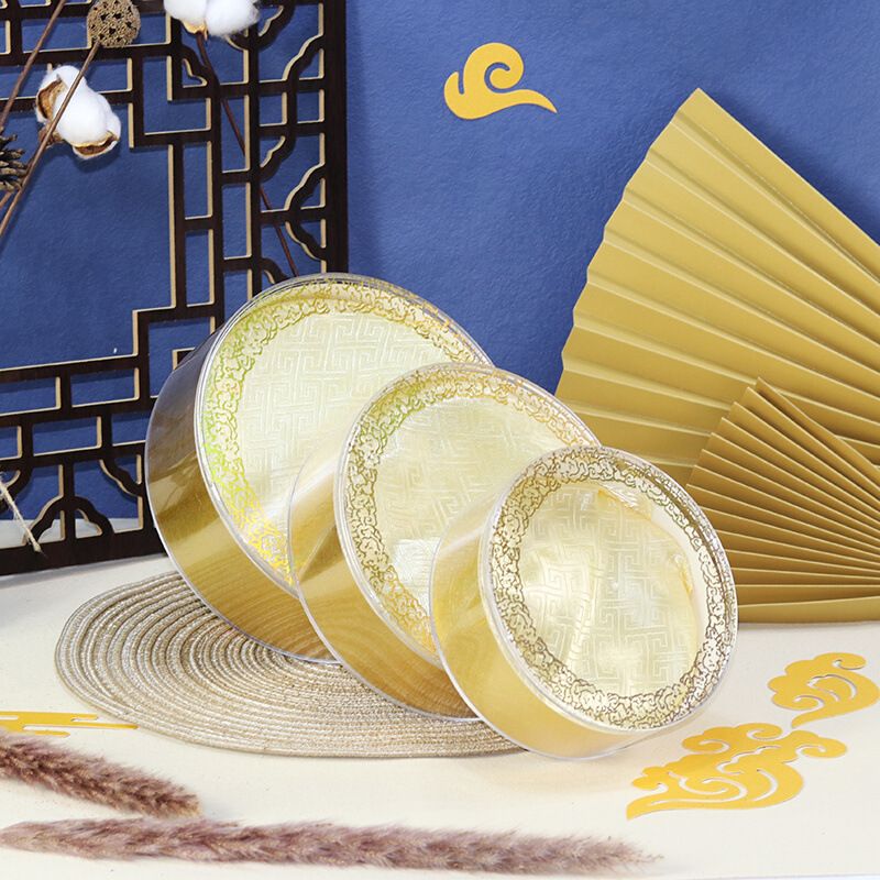 花边塑料包装盒燕窝小圆盒西洋参片百搭空盒子礼品盒铁皮石斛胶盒