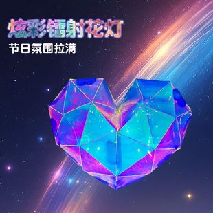 花灯新年免制作夜市摆摊亮片儿童手提灯笼炫彩镭射光花灯