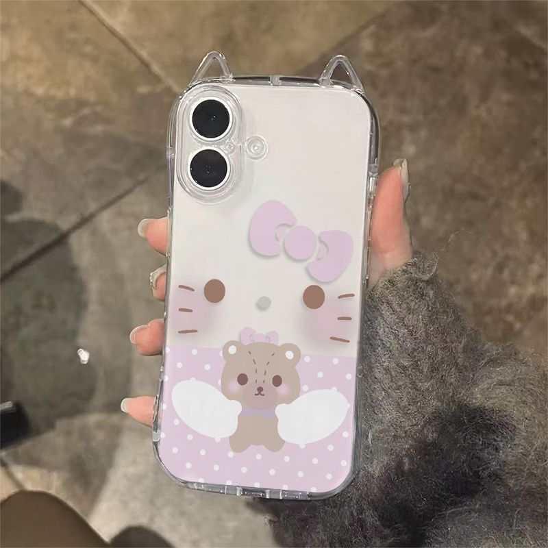 超萌可爱卡通大脸猫咪手机保护壳