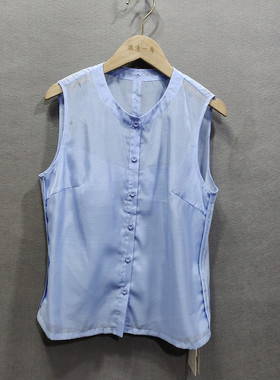 RMEO浪漫一身春季女装可脱卸领子休闲马夹上衣百搭圆领衬衫领断码