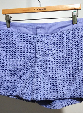 RMEO/浪漫一身夏季休闲100%棉亚麻短裤气质百搭热裤薄款宽松纯色